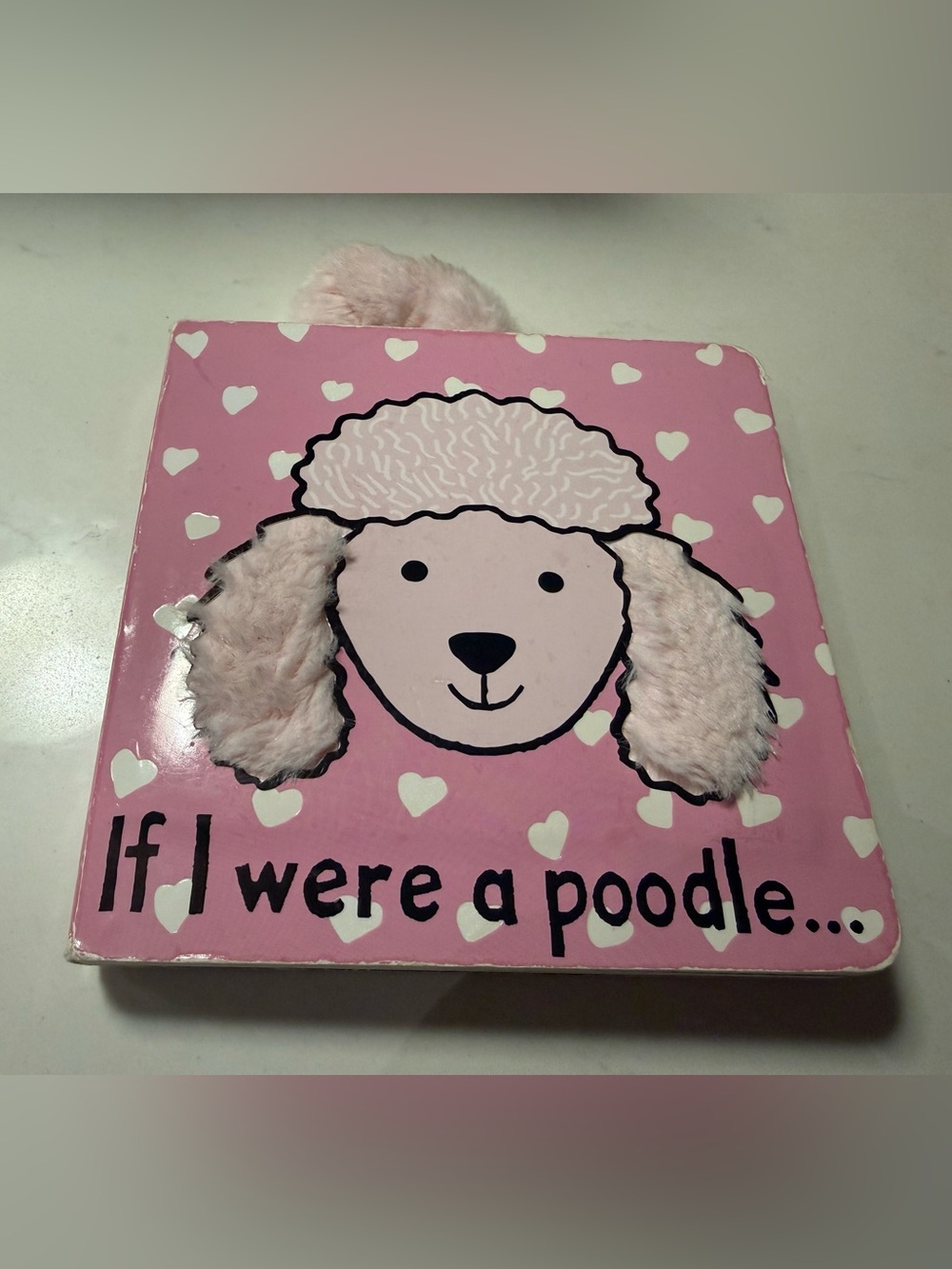 Jellycat Pink Poodle Plush-Ear Dog Toy